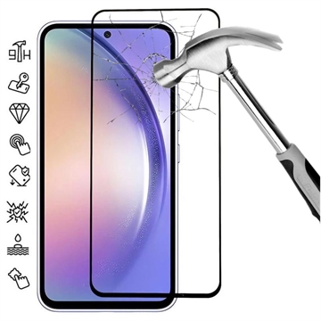 Protector de Ecran din Sticla Securizata pentru Samsung Galaxy A55 - Full Cover - Marginea Neagră