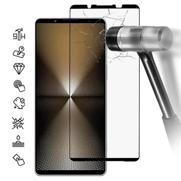 Protector de Ecran din Sticla Securizata Sony Xperia 1 VI - Full Cover - Marginea Neagră