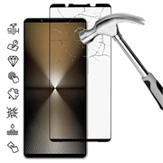 Protecție de ecran din sticlă temperată Acoperire completă Sony Xperia 1 VII - 9H - Margine neagră