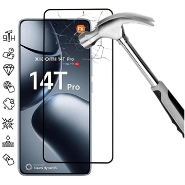 Protector de Ecran din Sticla Securizata Xiaomi 14T/14T Pro - Full Cover - Marginea Neagră