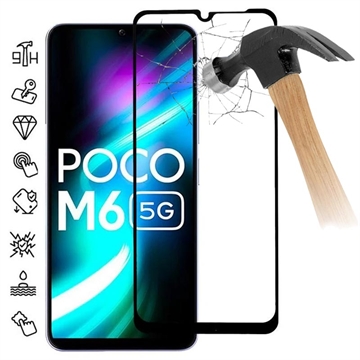 Protector de Ecran din Sticla Securizata Xiaomi Poco M6 - Full Cover - Marginea Neagră