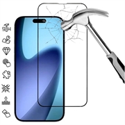 Protecție de ecran din sticlă temperată iPhone 17 Acoperire completă - 9H - Margine neagră