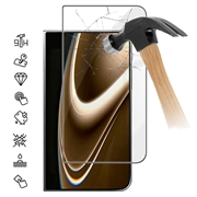 Protecție de ecran din sticlă temperată iPhone Fold Acoperire completă - 9H - Margine neagră