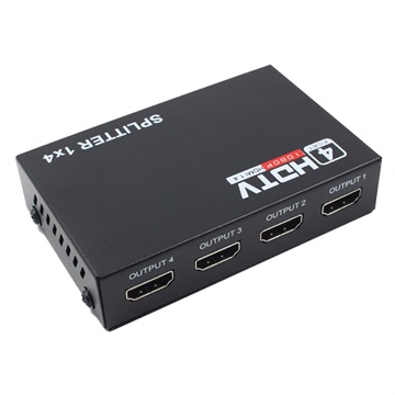 Splitter HDMI Full HD 1x4 - Audio & Video (Ambalaj Deschis - Satisfăcător) - Negru