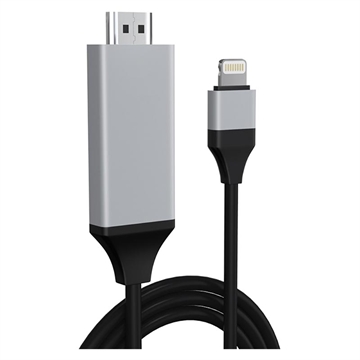Adaptor Full HD Lightning la HDMI AV - iPhone, iPad, iPod - Negru
