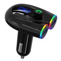 Încărcător Auto / Transmițător FM Bluetooth 5.0 cu Bass Boost G68 - Negru