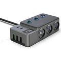 GC06 Adaptor încărcător auto de mare putere - 3 prize, USB-A, PD USB-C - 120W