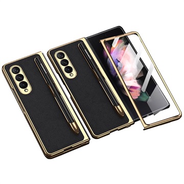 Husă Hibrid Samsung Galaxy Z Fold3 5G - GKK Electroplated - Negru