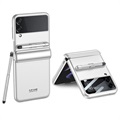 Husă Hibrid cu Stilou Samsung Galaxy Z Flip3 5G - GKK - Argintiu