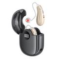 GM-362 RIC - aparat auditiv reîncărcabil pentru persoanele în vârstă - bej / negru