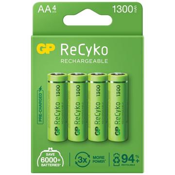 GP ReCyko 1300 Baterii AA reîncărcabile 1300mAh - 4 buc.