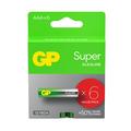 Bateriile alcaline GP Super G-Tech LR03/AAA - 6 buc.