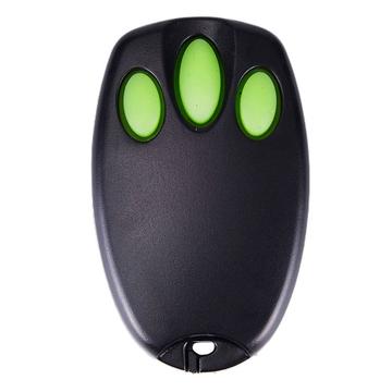 Telecomandă pentru deschizător de uși de garaj - 3 butoane, rază de acțiune de 100 m, compatibilă cu motoare MR și MT - verde