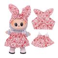 Set rochie și bentiță Garden-Party pentru Labubu Mini Figure 17cm - Hearts