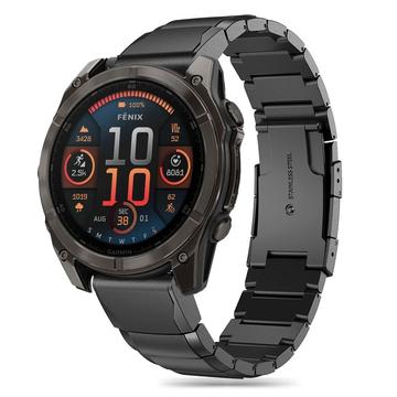 Garmin Fenix 5/6/6 Pro/7/8/E Tech-Protect SteelBand curea din oțel inoxidabil - 47mm - negru