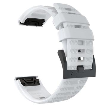 Curea Silicon Moale Garmin Fenix 7X/6X GPS/6X Pro - Alb