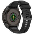 Curea Silicon Moale Garmin Fenix 8 - 51mm - Gri negru