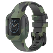 Curea Silicon Moale Garmin VivoFit Jr. 3 - Verde camuflaj