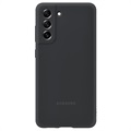 Husă Silicon Samsung Galaxy S21 FE 5G - EF-PG990TBEGWW (Ambalaj Deschis - Excelent) - Gri Închis