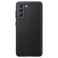 Capac Protecție Spate Piele Samsung Galaxy S21 5G - EF-VG991LBEGWW