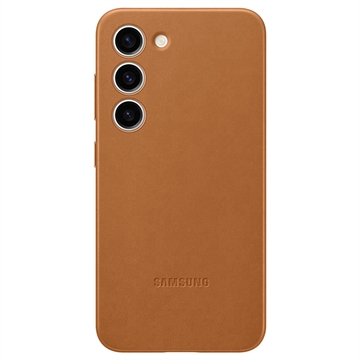 Capac Protecție Spate Piele Samsung Galaxy S23+ 5G - EF-VS916LAEGWW - Cămilă