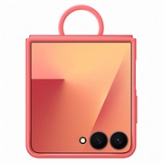 Husă Silicon cu Inel Samsung Galaxy Z Flip7 - EF-PF766TREGWW - Roșu