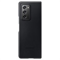 Capac Protecție Spate Piele Samsung Galaxy Z Fold2 5G - EF-VF916LBEGEU - Negru