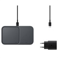 Încărcător Wireless Duo Samsung Super Fast cu TA EP-P5400TBEGEU - Negru