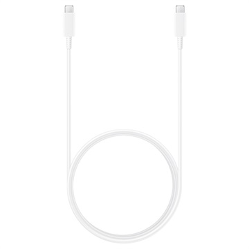 Cablu Samsung USB-C / USB-C EP-DX510JWEGEU (Ambalaj Vrac Acceptabil) - 5A, 1.8m - Alb