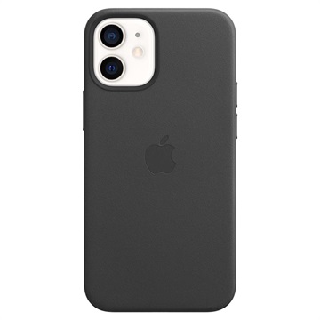 Husă Piele iPhone 12 Mini Apple MHKA3ZM/A - cu MagSafe - Negru
