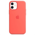 Husă Silicon Apple MHKP3ZM/A iPhone 12 Mini - cu MagSafe - Citrice roz