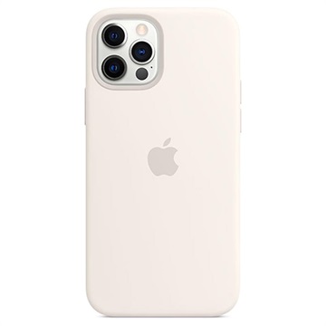 Husă Silicon Apple MHL53ZM/A iPhone 12/12 Pro - cu MagSafe - Alb