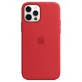 Husă Silicon Apple MHL63ZM/A iPhone 12/12 Pro - cu MagSafe - Roșu