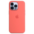 Husă Silicon iPhone 13 Pro cu MagSafe - Apple MM2E3ZM/A - Roz Pomelo