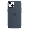 Husă Silicon iPhone 14 cu MagSafe - Apple MPRV3ZM/A - Storm Blue