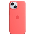 Husă Silicon iPhone 15 cu MagSafe - Apple MT0V3ZM/A - Guava
