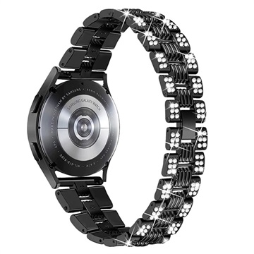 Curea Oțel Inoxidabil Glam Samsung Galaxy Watch4/Watch4 Classic/Watch5/Watch6 - Negru