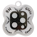Geam Protecție Obiectiv Camera Sticlă Temperată iPhone 12 Pro Max - Glitter - Negru