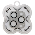 Geam Protecție Obiectiv Camera Sticlă Temperată iPhone 12 Pro Max - Glitter - Argintiu