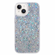Husă TPU iPhone 15 Plus - Glitter Flakes