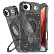 Husă hibridă iPhone Air Glitter cu suport - compatibilă MagSafe