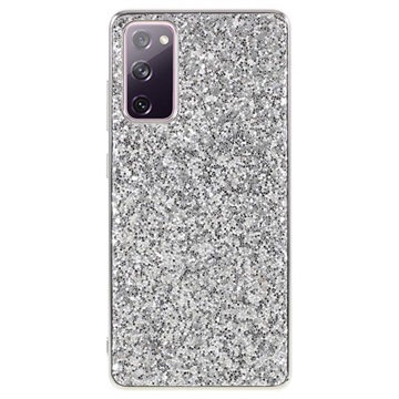 Husă Hibrid Samsung Galaxy S20 FE - Glitter - Argintiu