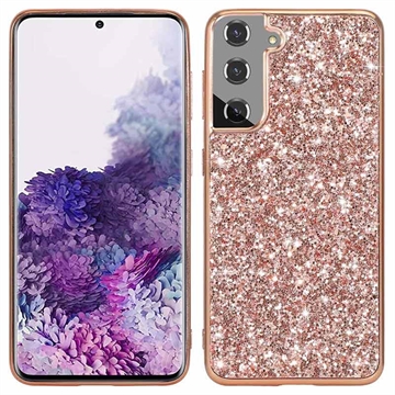 Husă Hibrid Samsung Galaxy S21 FE 5G - Glitter - Auriu Roze