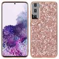 Husă Hibrid Samsung Galaxy S23 5G - Glitter - Auriu Roze