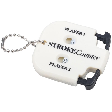 Scorekeeper de golf pentru 2 jucători - manual - alb