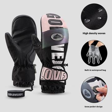 Golovejoy SK34 Winter Skiing Gloves - mănuși impermeabile, rezistente la vânt, cu ecran tactil - L
