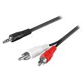 Cablu Adaptor Audio 3.5mm / 2 x RCA Goobay - 1.5m