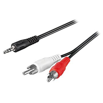Cablu Adaptor Audio 3.5mm / 2 x RCA Goobay - 1.5m