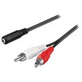 Cablu Audio Goobay 3.5mm Feminin / 2x RCA Masculin - 1.4m