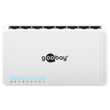 Switch Goobay Gigabit Ethernet cu 8 porturi - 10/100/1000 Mbps